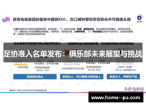 足协准入名单发布:俱乐部未来展望与挑战 足协准入名单发布:俱乐部未来展望与挑战