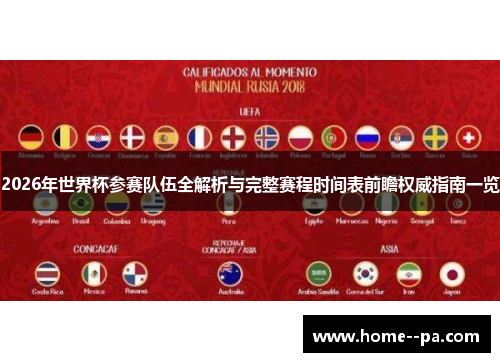 2026年世界杯参赛队伍全解析与完整赛程时间表前瞻权威指南一览